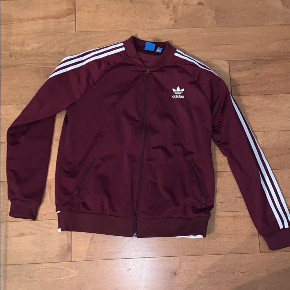 Adidas Maroon Track Jacket